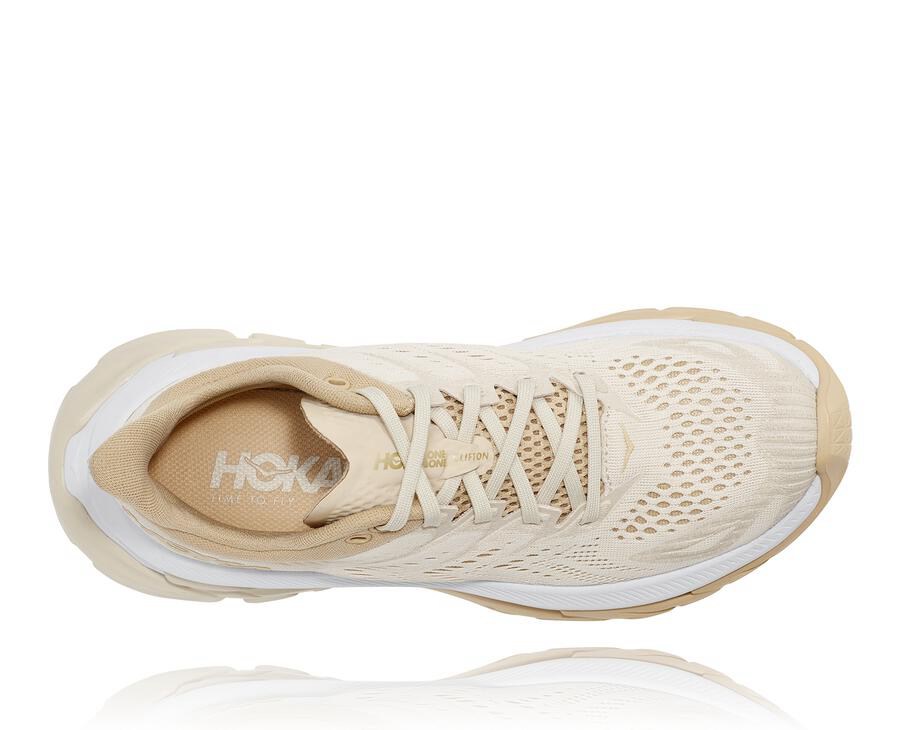 Hoka One One Clifton Edge Löparskor Dam - Beige - WGQVB-7318